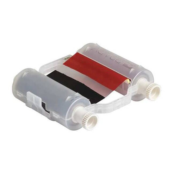 Brady Ribbon, 4-21/64" W, 200 ft. L, Black/Red B30-R10000-KR-8