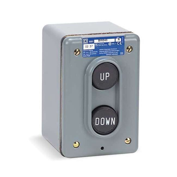 Square D Push Button Control Station,2NO,Up/Down 9001BW243
