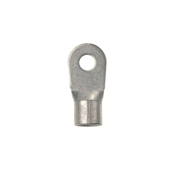 Ring Terminal, 1/4 in Stud Size, 8 AWG, 2,000 V, Bare Insulated, Bare, Crimp Termination Only