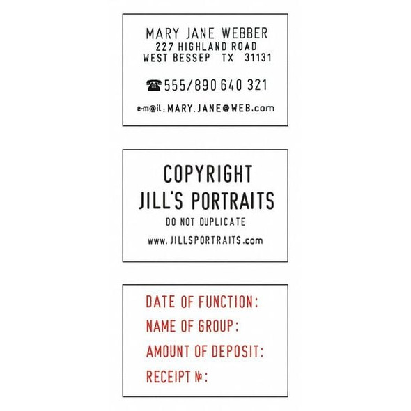 2000 Plus Stamp,Custom Kit,Black Ink 038860