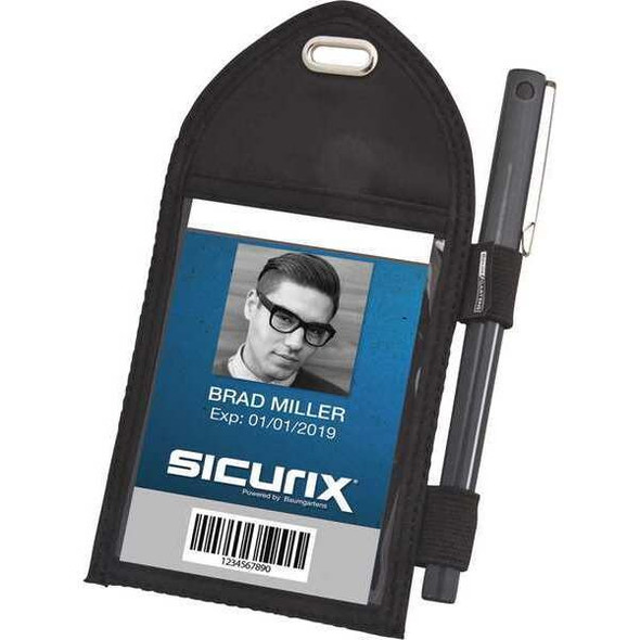 Sicurix ID Badge Holder,Vertical,PK12 BAU 55710