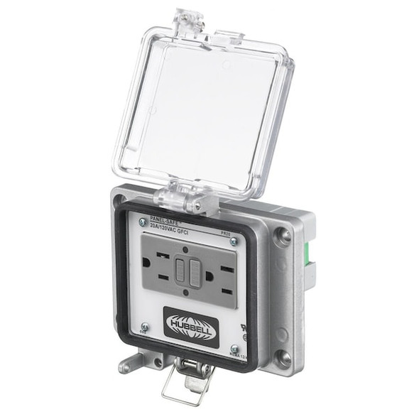 Hubbell Wiring Device-Kellems Access Port,GFCI Power,NEMA 12/4 PR20
