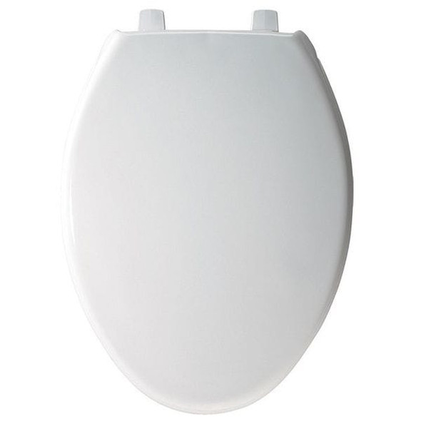 Bemis Toilet Seat With Cover, Plastic, Elongated, White 7800TDG-000