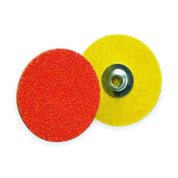 Norton Abrasives Qk Change Disc, CerAlO, 1-1/2in, 80G, PK100 66261162313