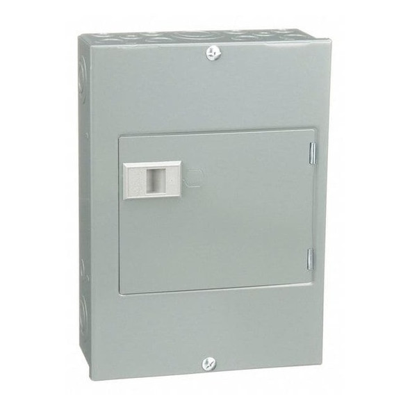 Load Center, QO, 6 Spaces, 100A, 120/240V AC, Main Lug, 1 Phase