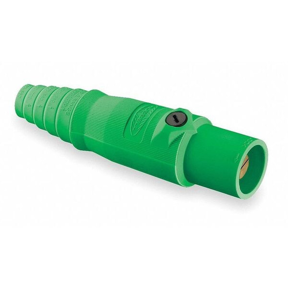 Hubbell Wiring Device-Kellems Connector,Green,300 A,Male HBL300MGN Hubbell Wiring Device-Kellems Connector,Green,300 A,Male HBL300MGN
