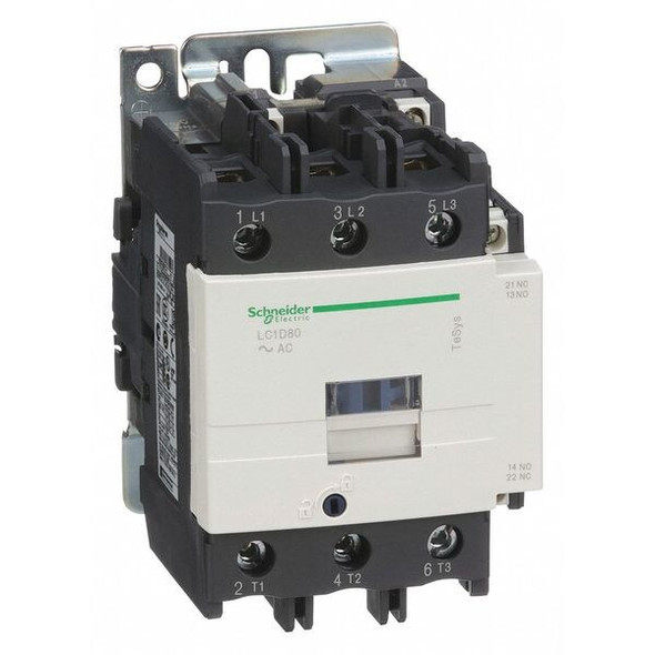 IEC Magnetic Contactor, 1NC/1NO, 120V AC, 3 P, Non-Reversing, Screw Clamp