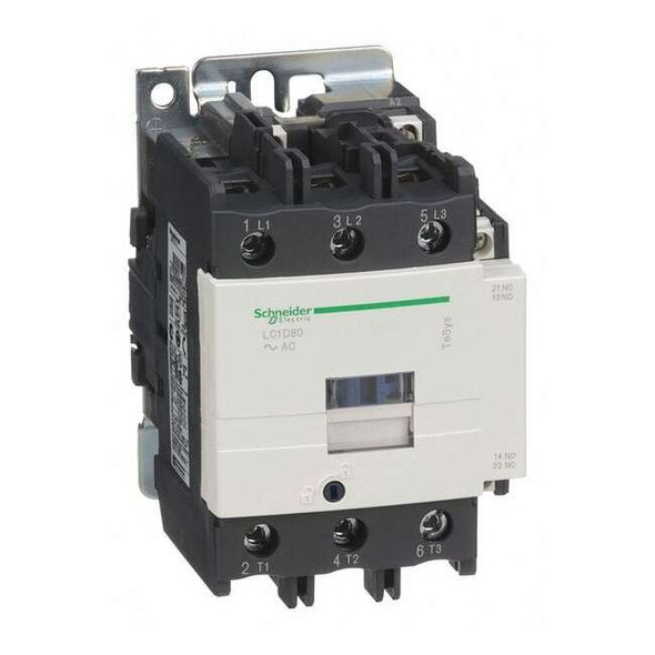 IEC Magnetic Contactor, 1NC/1NO, 120V AC, 3 P, Non-Reversing, Screw Clamp