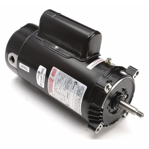 Pool Pump Motor, Capacitor-Start/Run, 1 HP, 56J Frame, 3,450 Nameplate RPM
