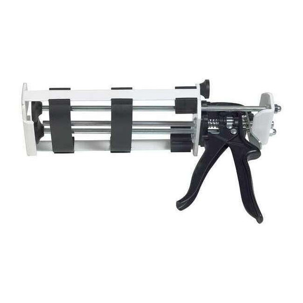 Caulk Gun, 20 oz Container Size, Steel, 26:01:00, Skeleton Frame, Red