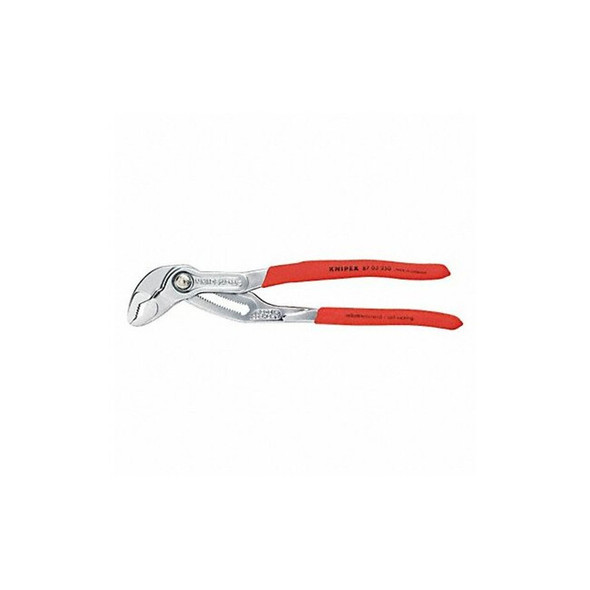 Knipex 10 in V-Jaw Tongue and Groove Plier Serrated, Plastic Grip 87 03 250