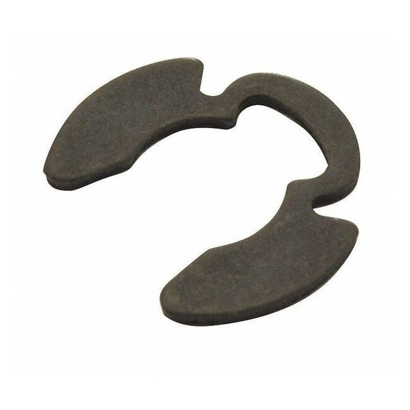External-E E-Clip, Steel, Black Phosphate Finish, 3/16 in Shaft Dia, 100 PK