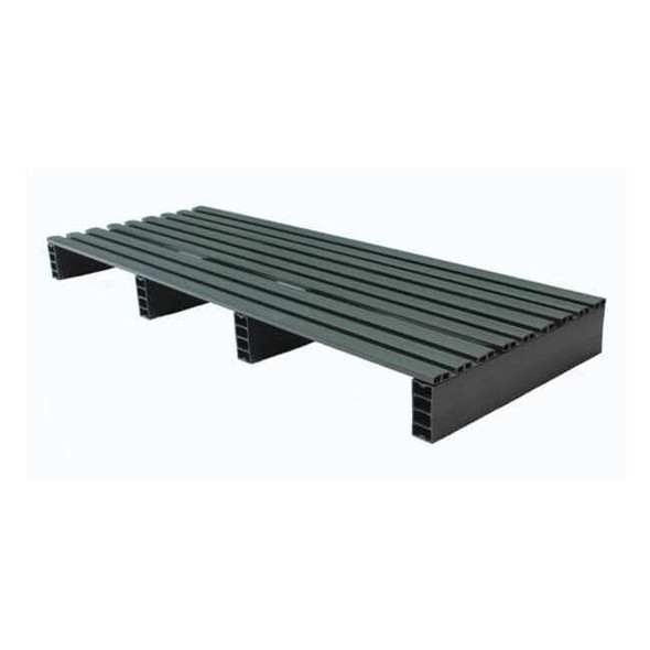 Recycled Rigid PVC Pallet, 18 in L, 48 in W, 4 in H, 500 lb Dynamic
