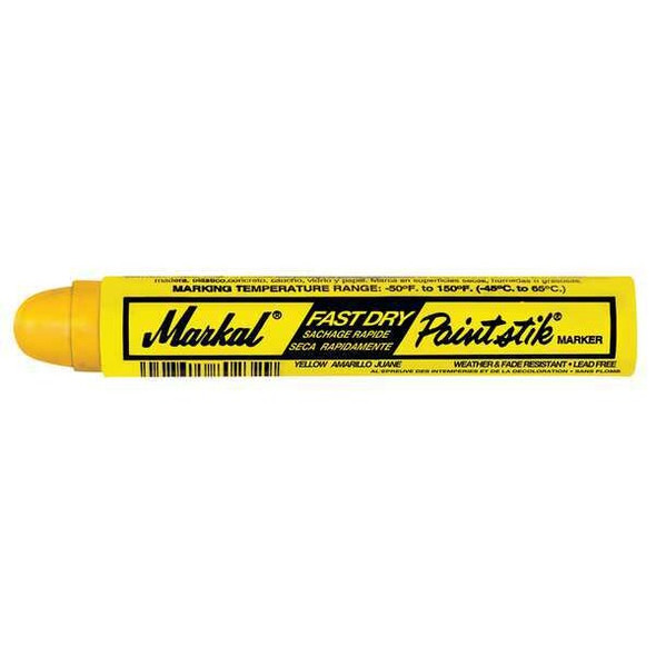 Markal Paint Crayon, Large Tip, Yellow Color Family, 12 PK 82721