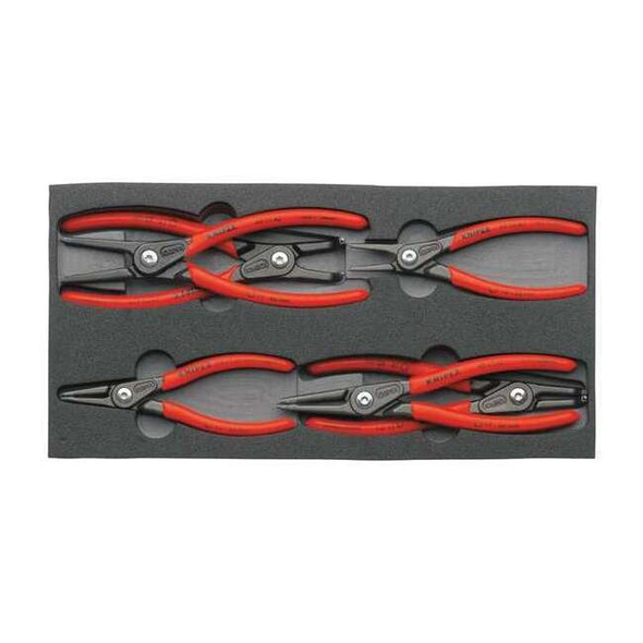 Knipex 6 Piece Plastic Grip Retaining Ring Plier Set 00 20 01 V02