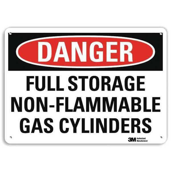 Lyle Danger Sign,4 Hole Mount,10in W x 7in H, U3-1523-RA_10X7 U3-1523-RA_10X7
