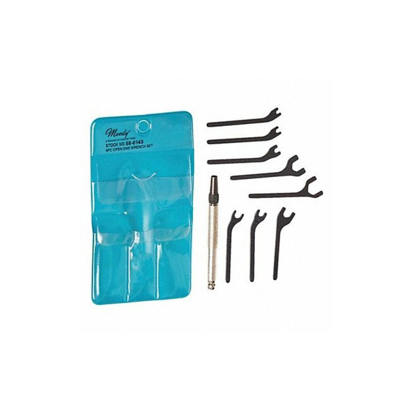 Moody Tool Open End Wrench Set,9Pc,4In,SAE 58-0143