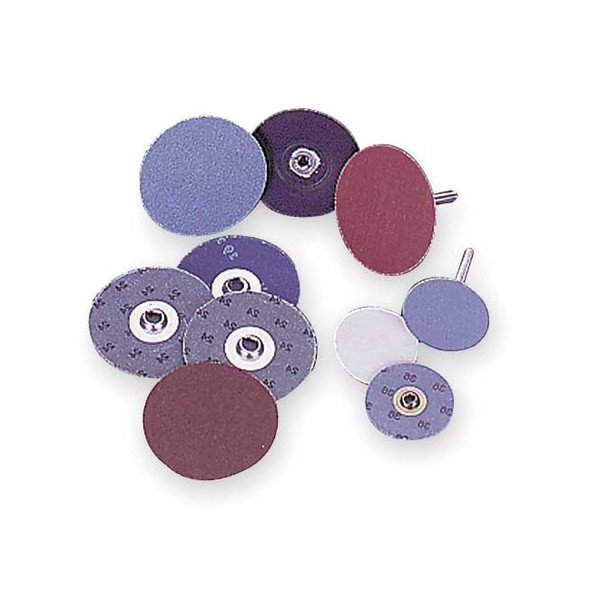 Norton Abrasives Quick-Change Sand Disc,3 in Dia,TS,PK50 66261138185