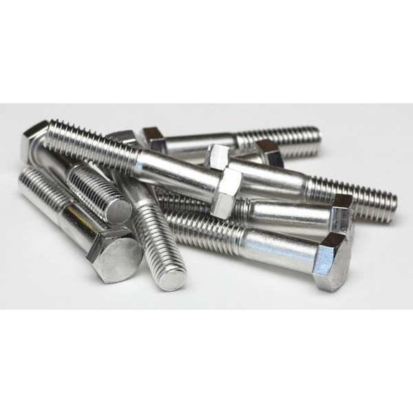 18-8, 5/8"-11 Hex Head Cap Screw, Plain Stainless Steel, 2-1/2 in L, 5 PK