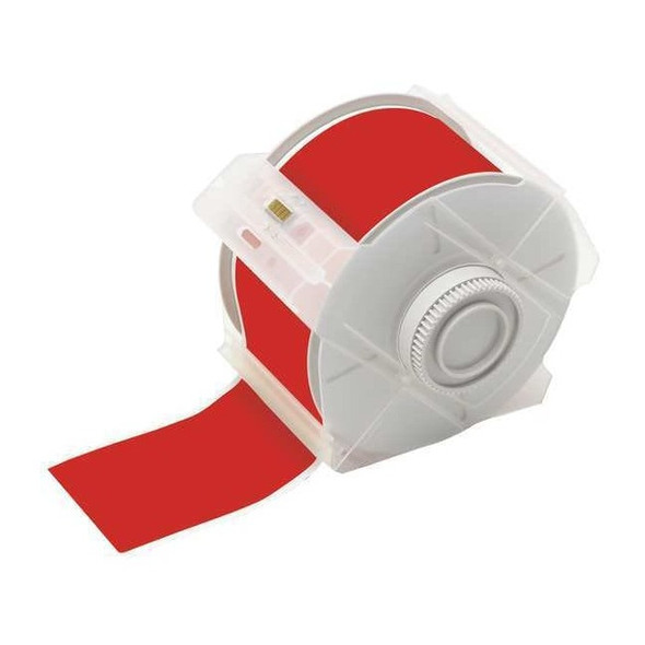 Brady Label Tape Cartridge, Red, Labels/Roll: Continuous 113120