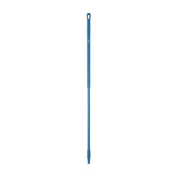 Vikan 59" Color Coded Handle, 1 1/4 in Dia, Blue, Fiberglass 29383