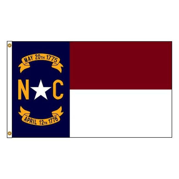 Annin Flagmakers North Carolina Flag,5x8 Ft,Nylon 143980