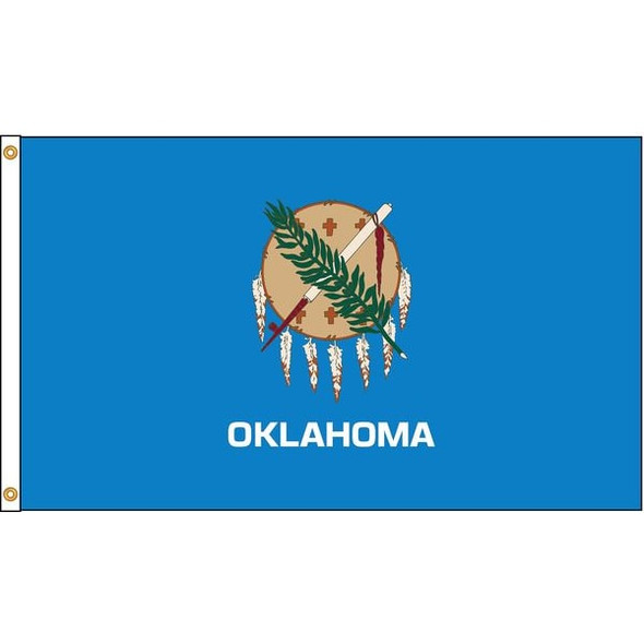 Annin Flagmakers Oklahoma Flag,4x6 Ft,Nylon 144370