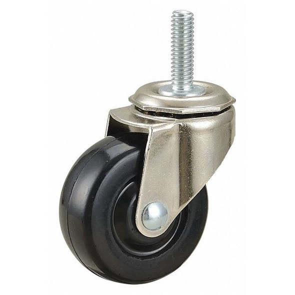 Manufacturer Varies Swivel Stem Caster,Rubber,2 in.,75 lb. 32607