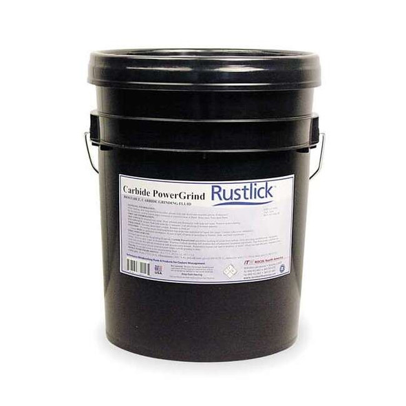 Rustlick Grinding Fluid, Carbide Powergrind, Synthetic, 5 gal, Pail, Green 74052