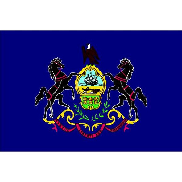 Annin Flagmakers Pennsylvania State Flag,3x5 Ft 144660 Annin Flagmakers Pennsylvania State Flag,3x5 Ft 144660