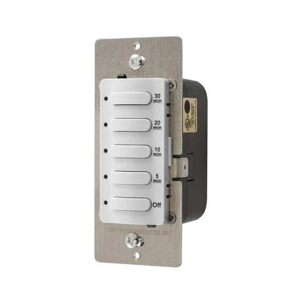 Hubbell Wiring Device-Kellems Timer, Electronic, 120/277V, White DT5030W