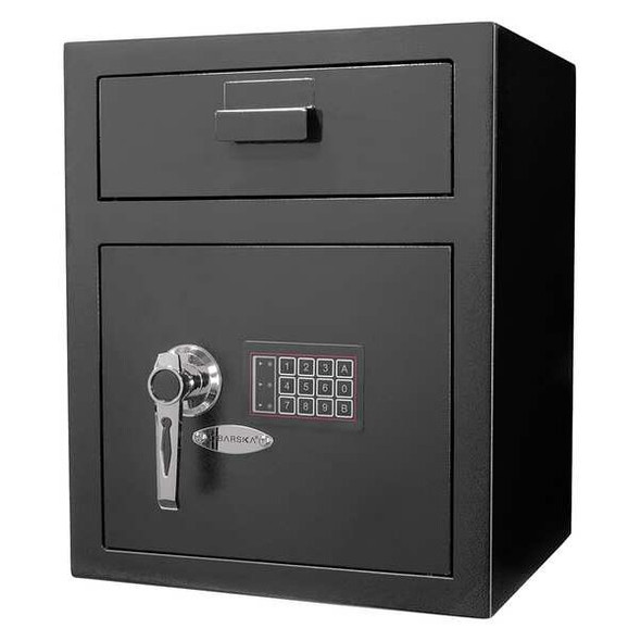 Depository Safe with Digital Keypad with Key Backup 51 lb, 2.3 cu ft, Steel