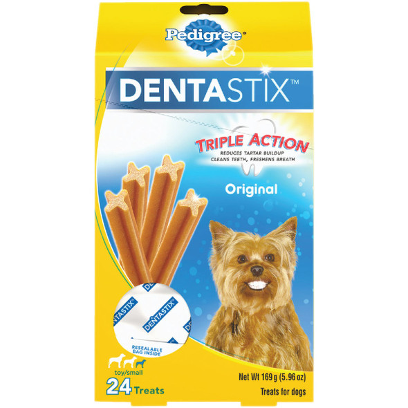 Pedigree Dentastix Toy Dog Original Flavor Dental Dog Treat (24-Pack) 797001