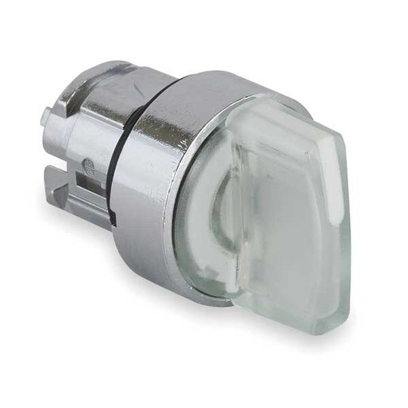 Schneider Electric Illum Selector Switch,3 Pos,22mm,White ZB4BK1513