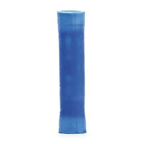 Butt Splice Wire Connector, 14 AWG Max, Blue, Vinyl Insulation, 600 V, 25 PK