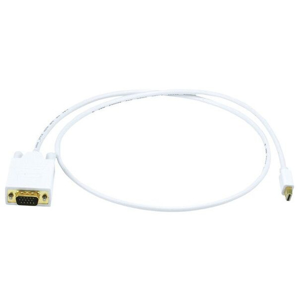 Monoprice Computer Cable Adapter,White,3ft L 6002 Monoprice Computer Cable Adapter,White,3ft L 6002