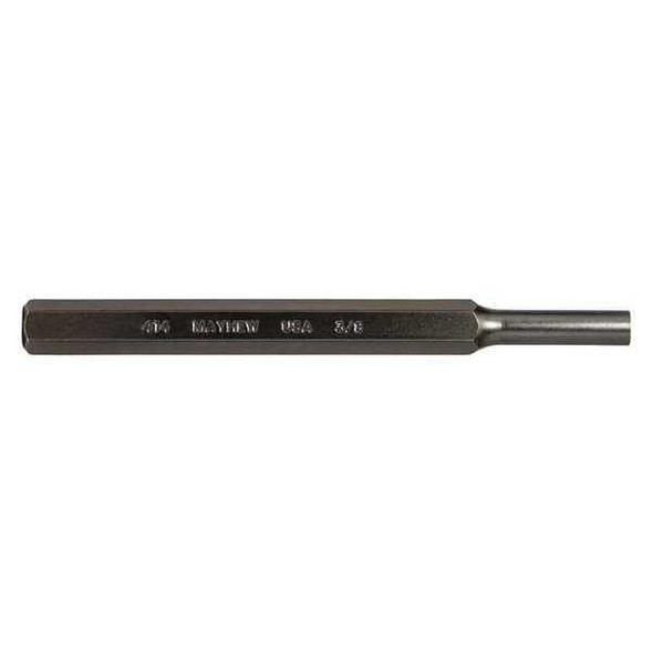 Mayhew Pro Pin Punch,6in L,3/8in Tip,Steel,BO 21105