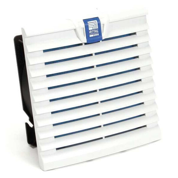 Rittal Axial Fan, Square, 230V AC, 1 Phase, PBT Plastic, 5 13/16 in W. 3238100