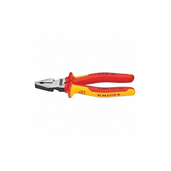 Knipex 8 in Linemans Plier High Leverage, Steel 02 08 200 SBA