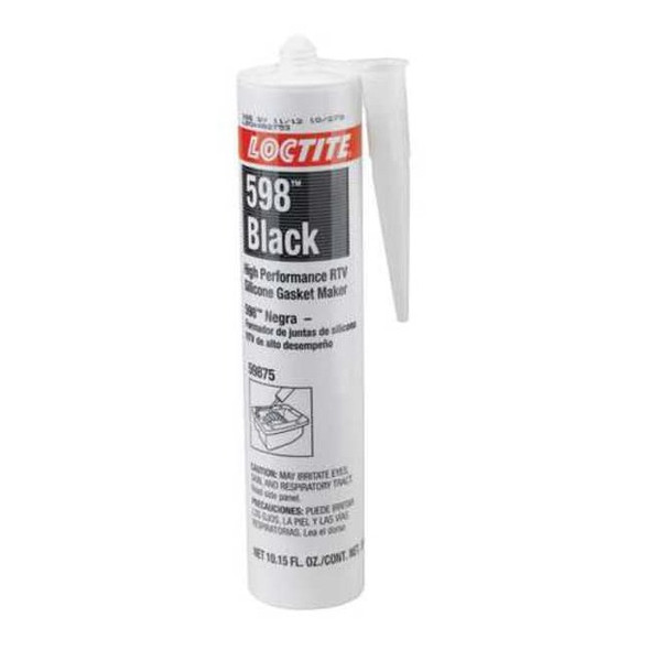 Loctite RTV Gasket Maker, 300 mL, Black, Temp Range -75 to 625 Degrees F 135508