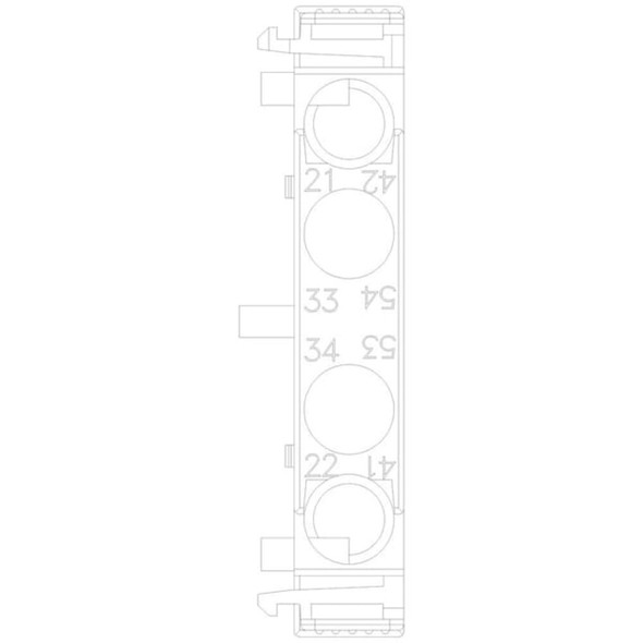 Siemens Auxiliary Contact Block,1NO,1NC 3RH29111DA11