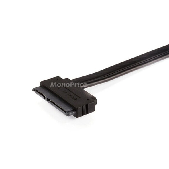 Monoprice Black 19" eSATAp to SATA 22 pin Cable 8492