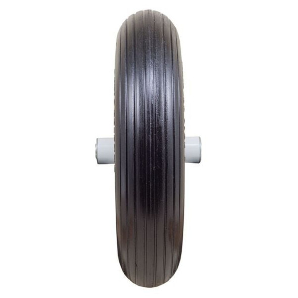 Marastar Flat Free Wheel, Polyurethane, 500lb, White 00001