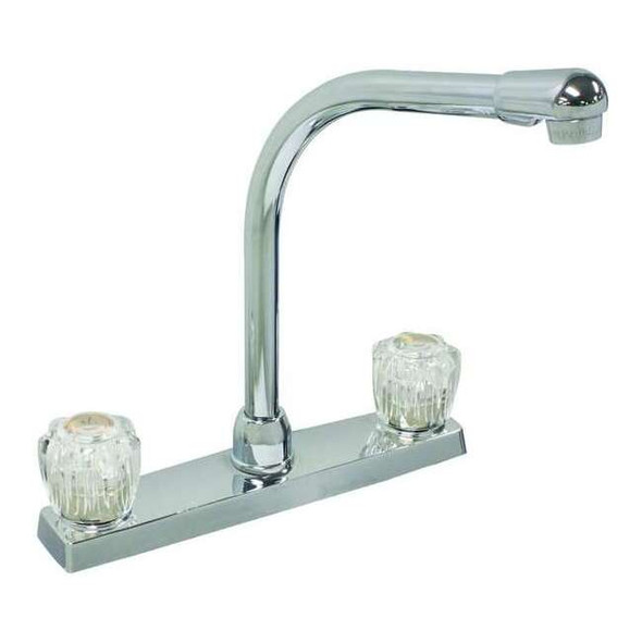 Dominion Faucets Straight Kitchen Faucet, Manual, 8" Mount, 2 Hole 77-4891