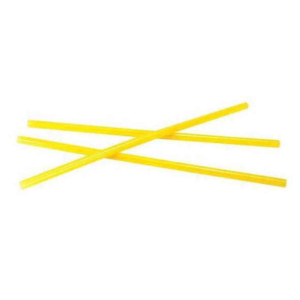 Hot Melt Adhesive, Clear, 7/16 in Dia, 10 in L, 10 sec Begins to Harden, 450 PK