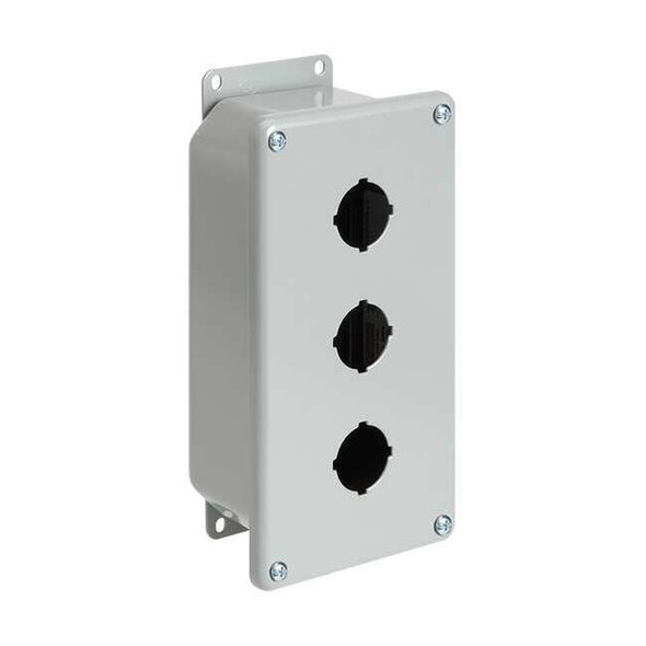 Nvent Hoffman PushButtonEnclosure,22mm,1Hole,Steel E1PBGXM