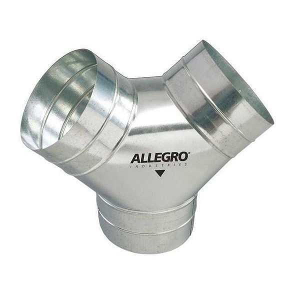 Allegro Industries Duct to Duct Connector,8 in. W,Slvr 9500-Y