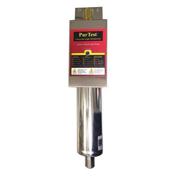 Purtest UV Disinfection Unit,20 gpm,5" H,5" W PT 20 UV