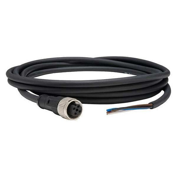 Telemecanique Sensors Cordset,16.4 ft.,Black,250VAC/300VDC XZCP1141L5