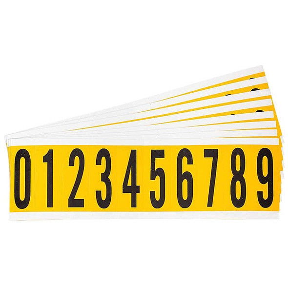 Brady Numbers And Letters Kit,0 Thru 9,PK25 1534-# KIT